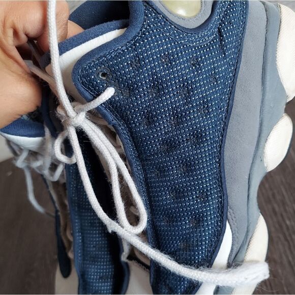 Nike Air Jordan XIII 13 Flint Gray French Blue Size 6Y 134071-441 - Picture 10 of 11